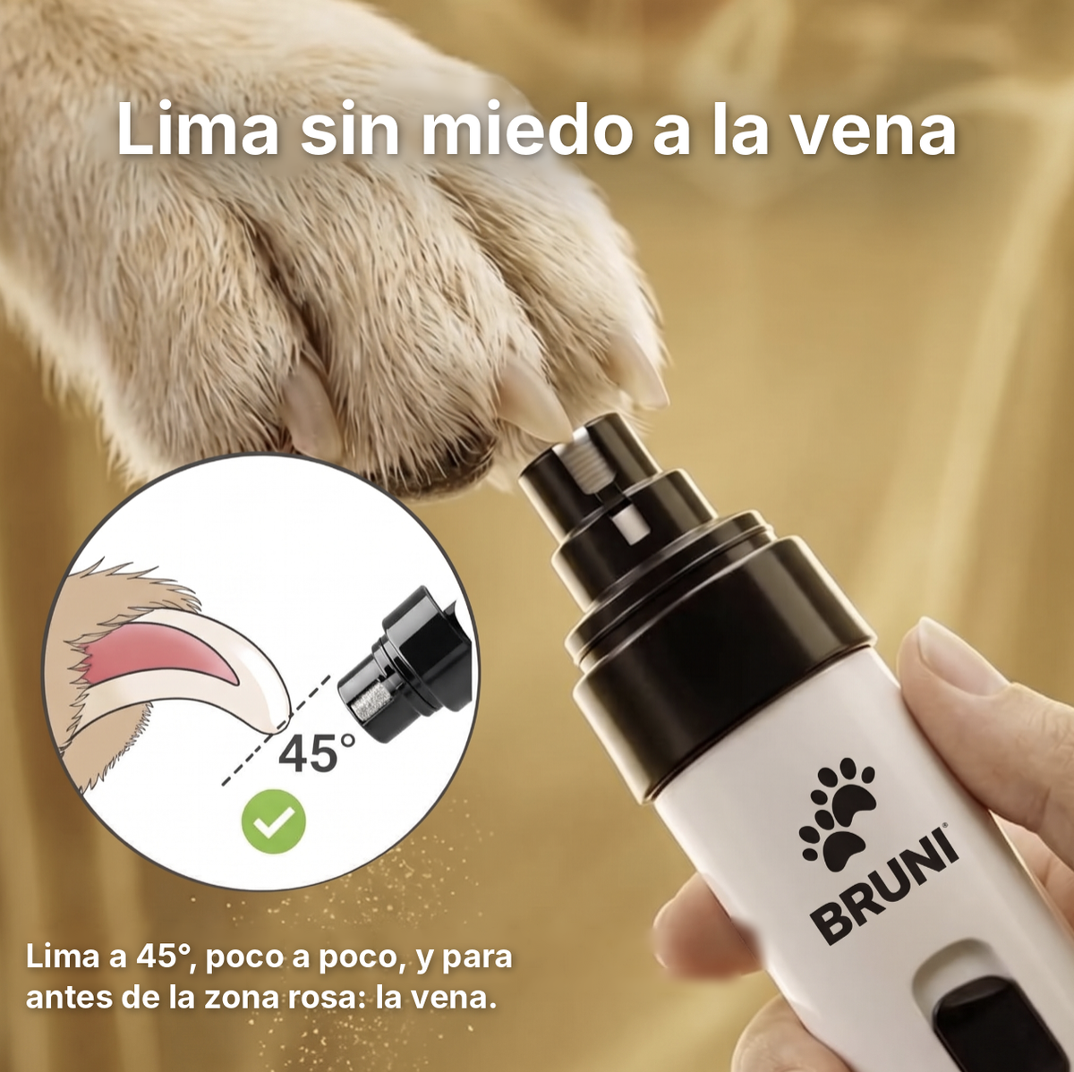 Bruni™ – Lima de Uñas Silenciosa